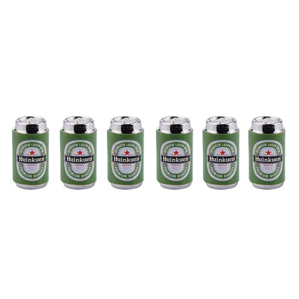 1:24 Mini Beer Cans 6Pcs Decoration (Green Color)