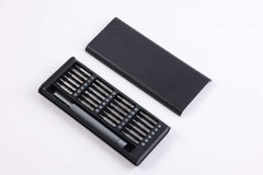 FMS 24 in 1 multi-function screwdriver set with aluminum handle and storage case