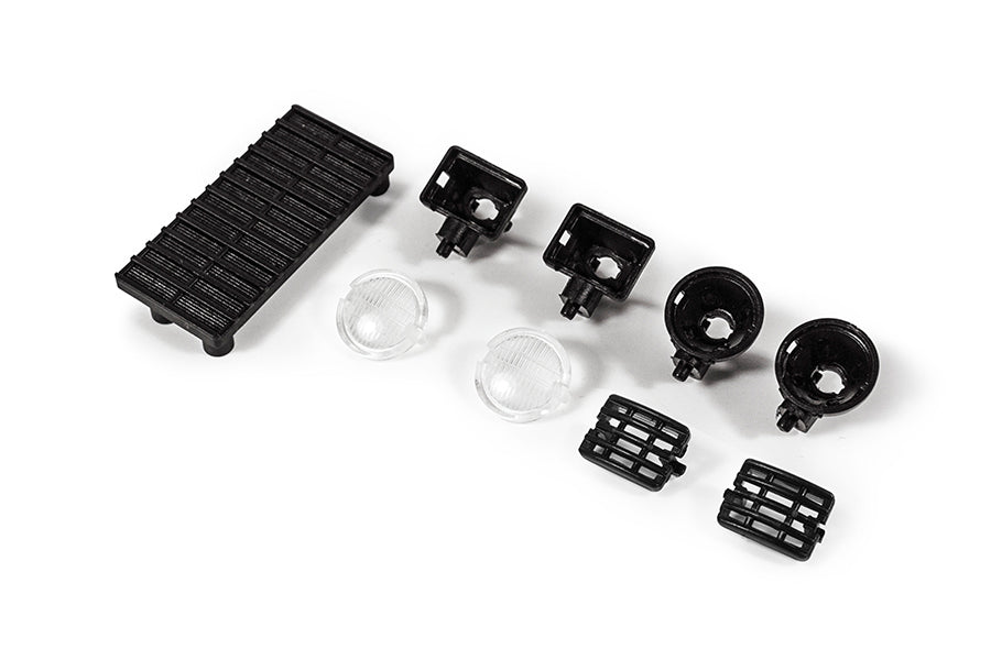 1:18 Atlas 6X6 Crawlers Light Mount Set with black and clear light mounts