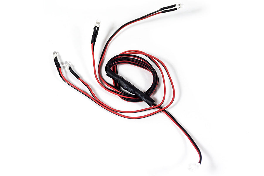 LED light set for 1:18 Atlas 6X6 crawler with red and black wires