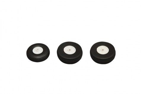FMS 70MM Super Viper Wheel Set with three sizes of black tires