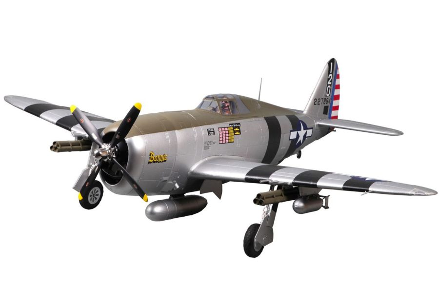 FMS P-47 Thunderbolt 'Bonnie' RC airplane with scale details and cockpit features